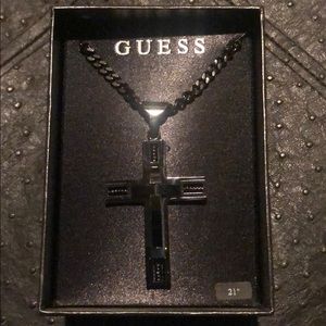 Guess Stainless Steel Cross